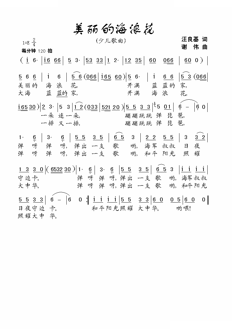 美丽的海浪花