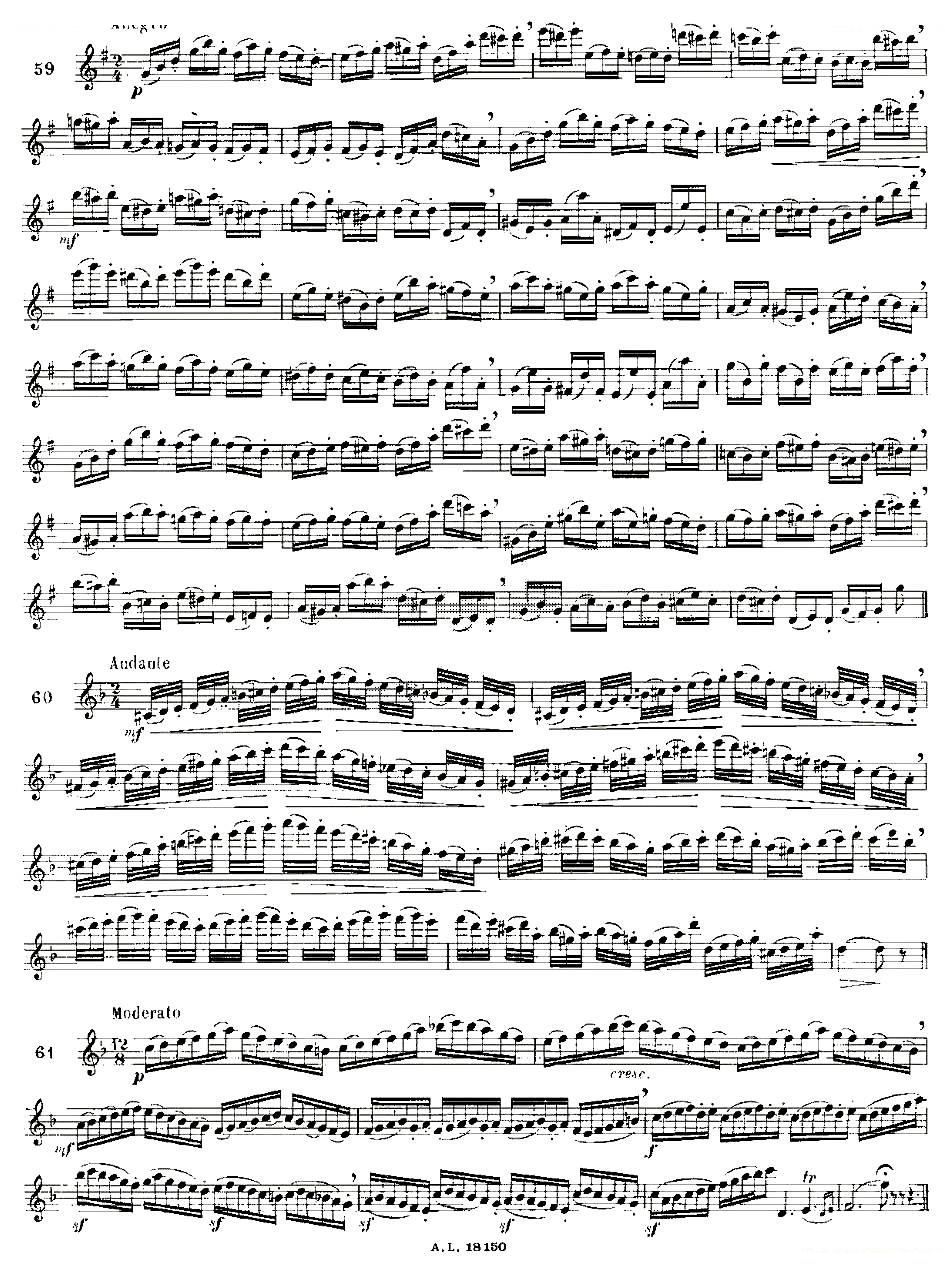 moyse - 100首练习曲之50—66 100首练习曲之50—66 - 铜管乐谱