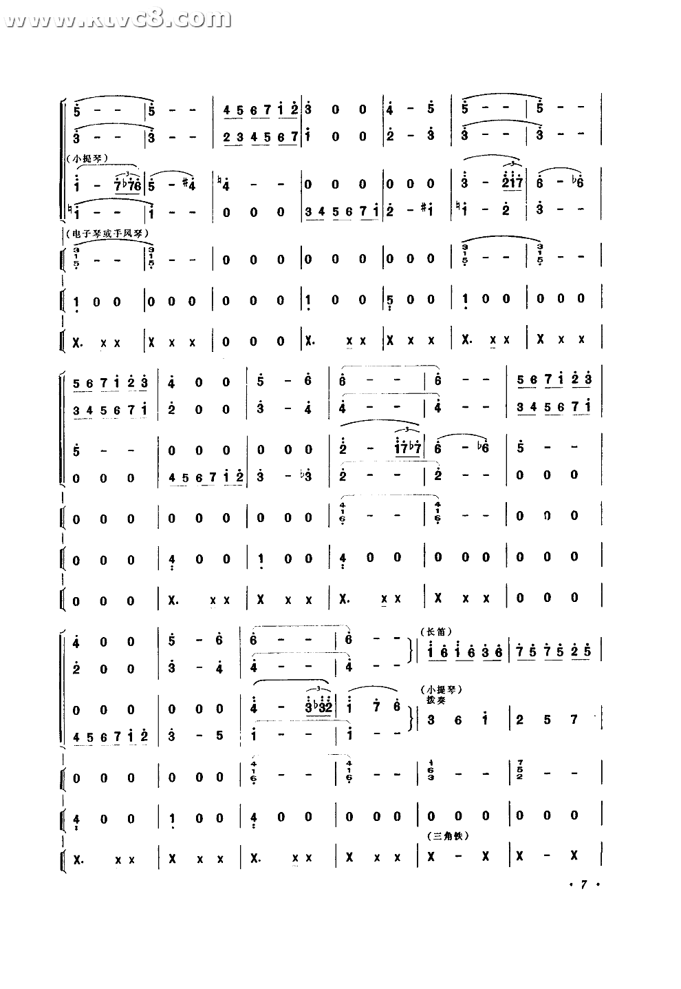 节日圆舞曲(刘廷禹曲) 其他谱