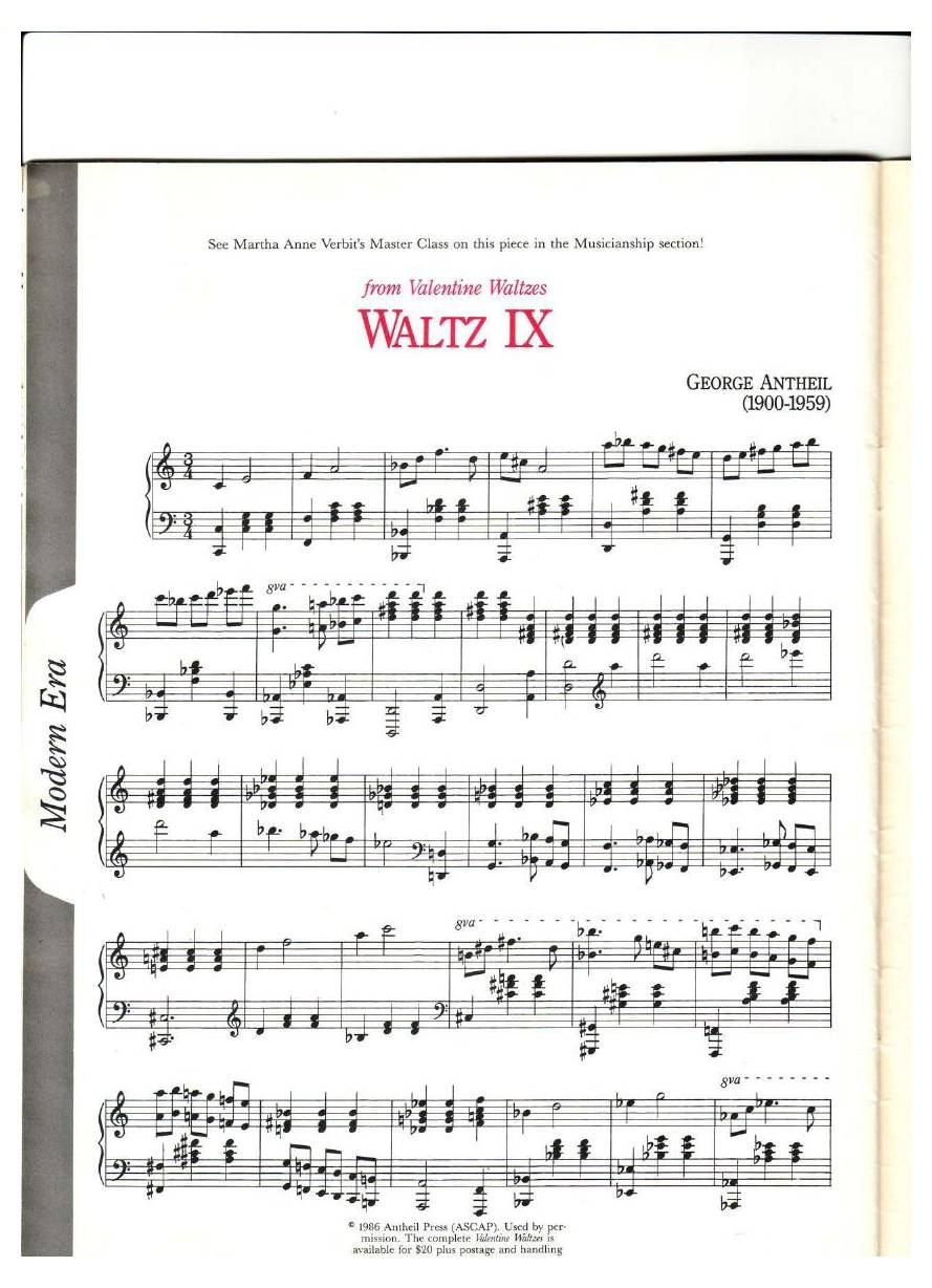 Antheil - Waltz IX Waltz IX -