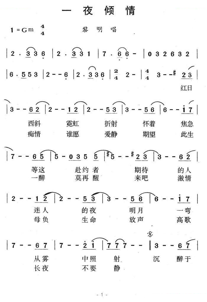 一夜倾情