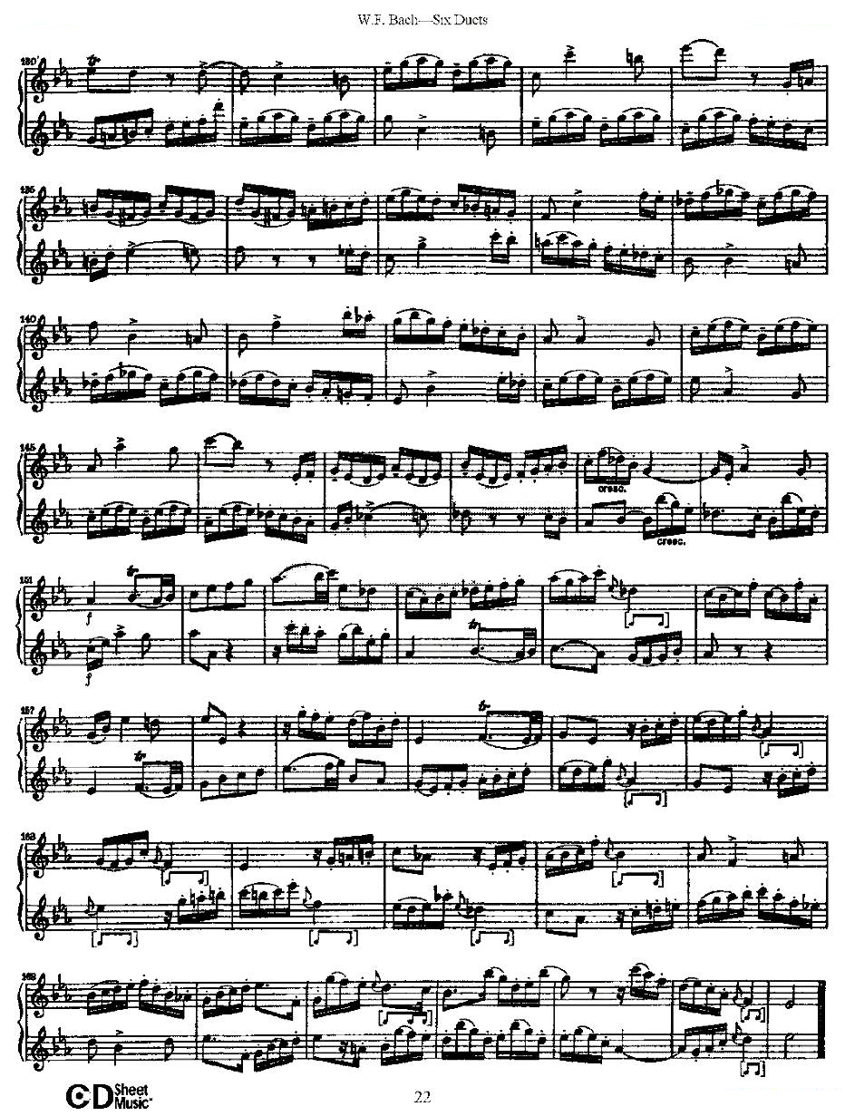 Six Duets 之三（六首二重奏练习曲） 铜管乐谱
