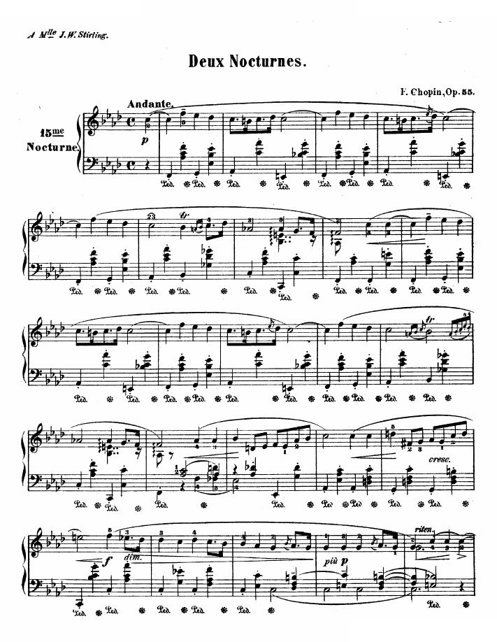 夜曲No.15 - OP.55-1 OP.55-1 肖邦-chopin -