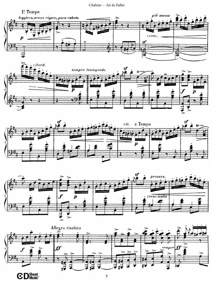 Chabrier - Air de Ballet Air de Ballet -