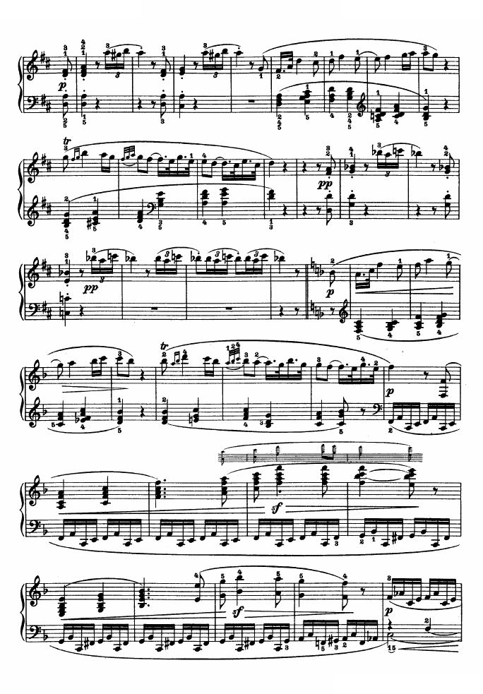 F大调第六钢琴奏鸣曲 - Op.10—2 Op.10—2 贝多芬-beethoven -
