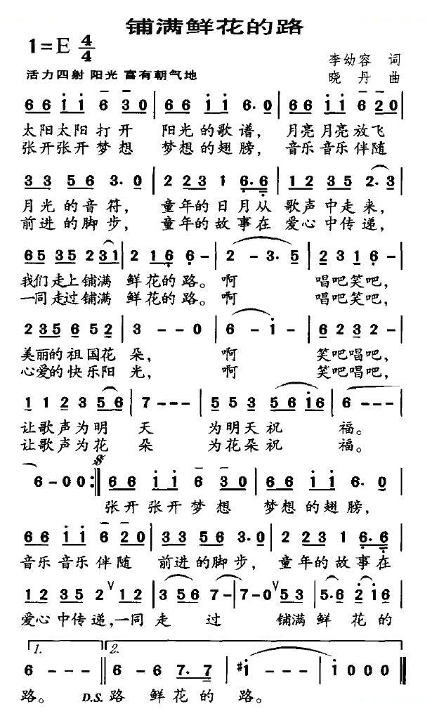 铺满鲜花的路