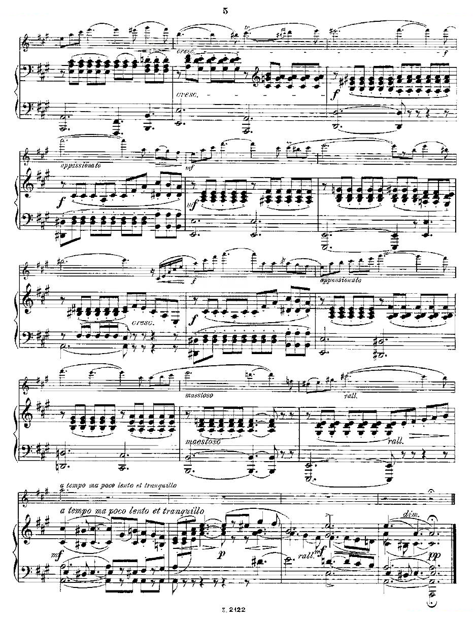 Wiedersehen.Op.46（长笛+钢琴伴奏） 铜管乐谱