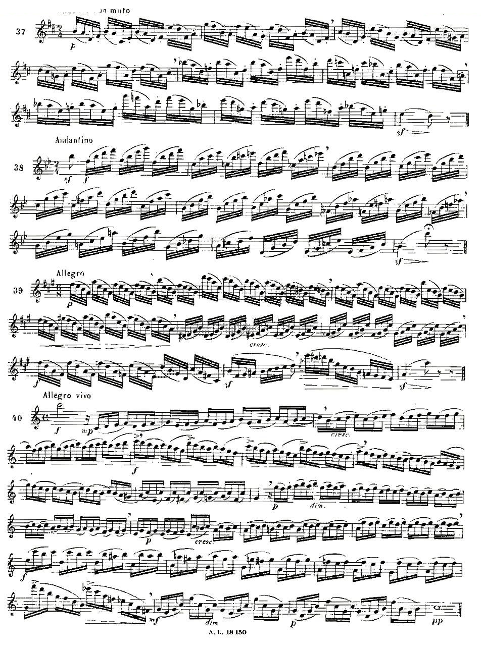 moyse - 100首练习曲之19—40 100首练习曲之19—40 - 铜管乐谱