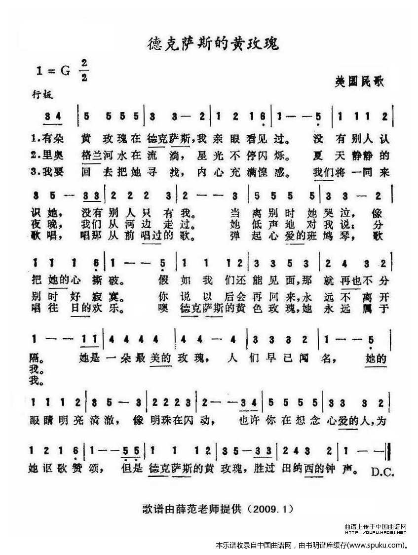 德克萨斯的黄玫瑰（美）