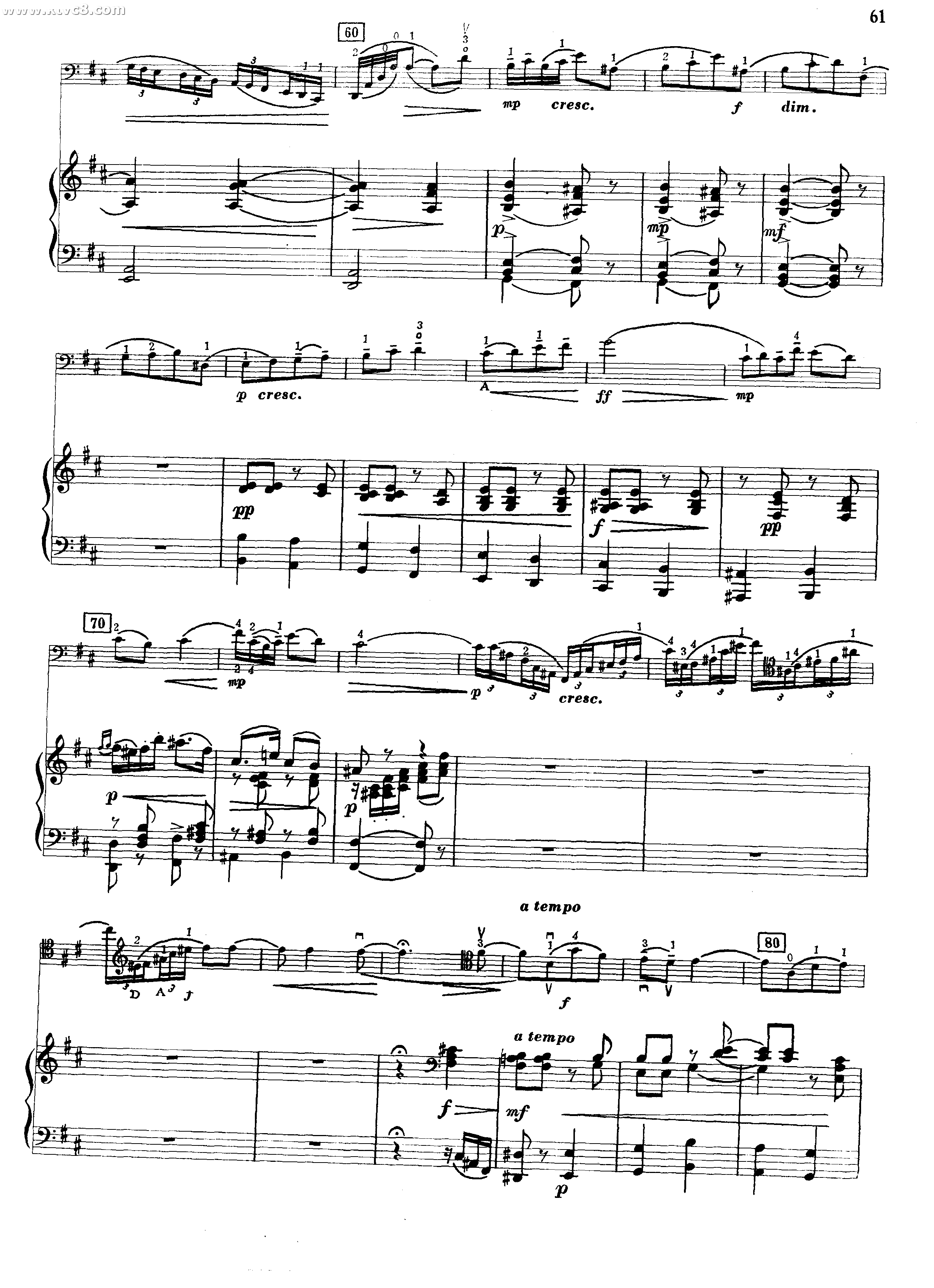 随想曲 提琴谱