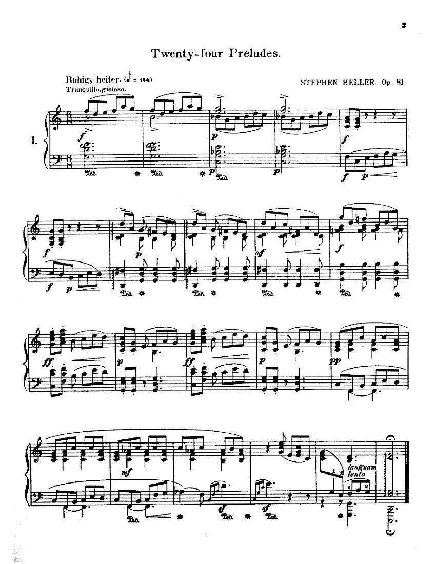 Heller - 24 Preludes Op81 24 Preludes Op81 -