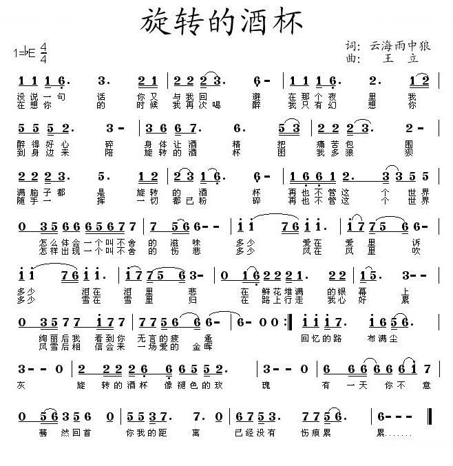 旋转的酒杯