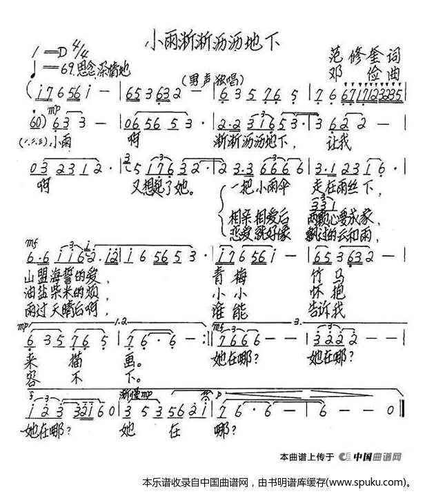 小雨淅淅沥沥地下