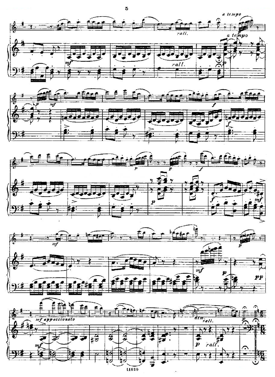 Opern-Transcriptionen.Op.45-8（长笛+钢琴伴奏） 铜管乐谱