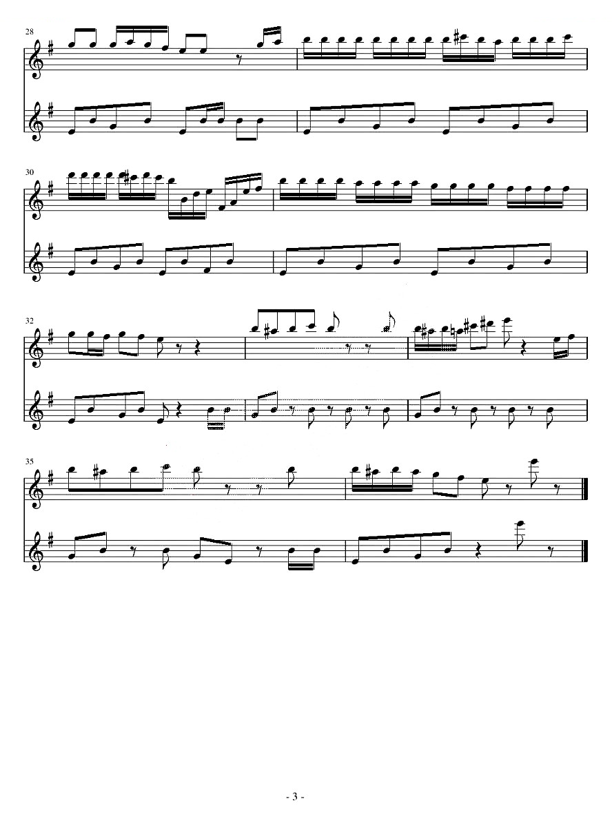 Title Theme of Angry Birds（愤怒的小鸟主题曲）（二重奏） 铜管乐谱