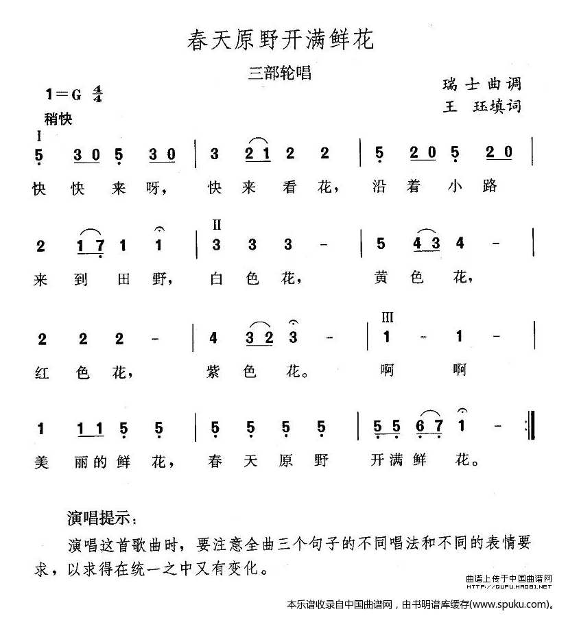 春天原野开满鲜花