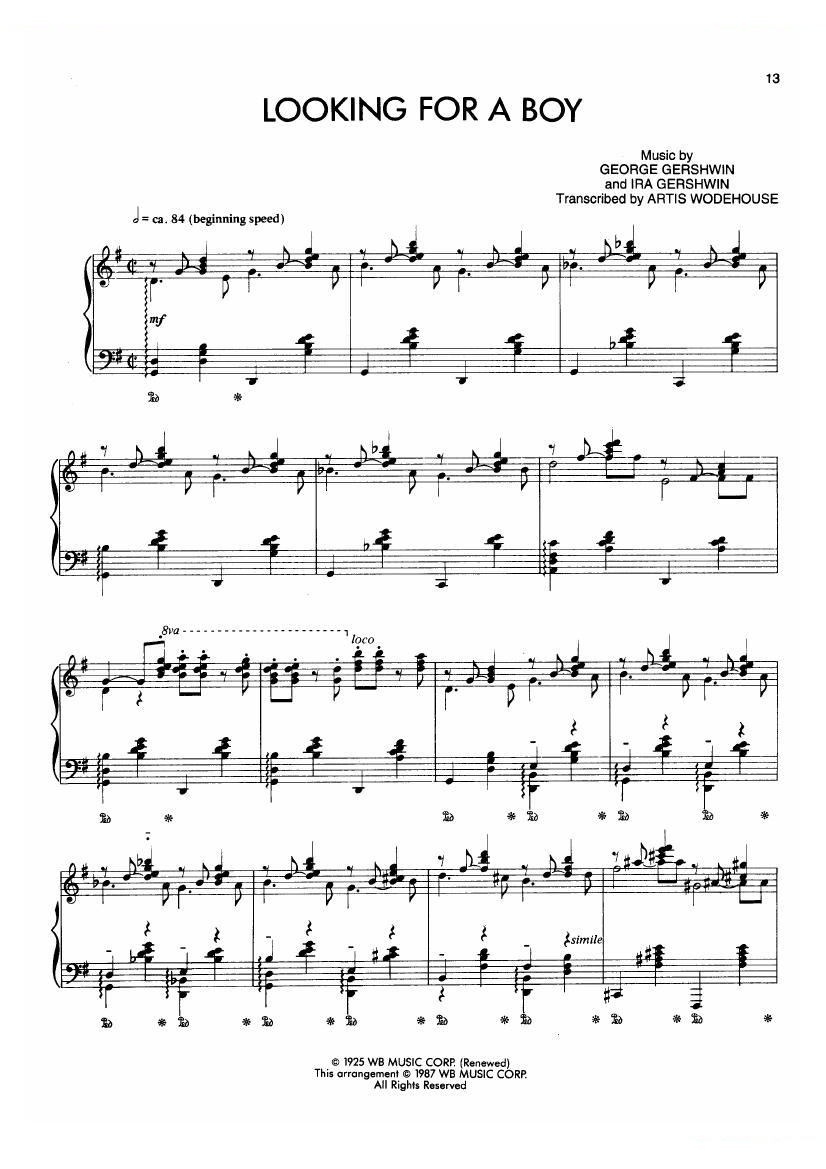 Gershwin (wodehouse) - looking looking -