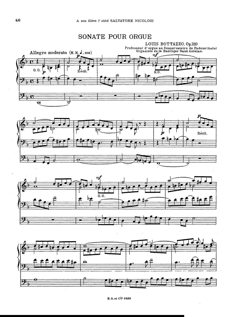 Botazzo - Organ Sonata Organ Sonata -