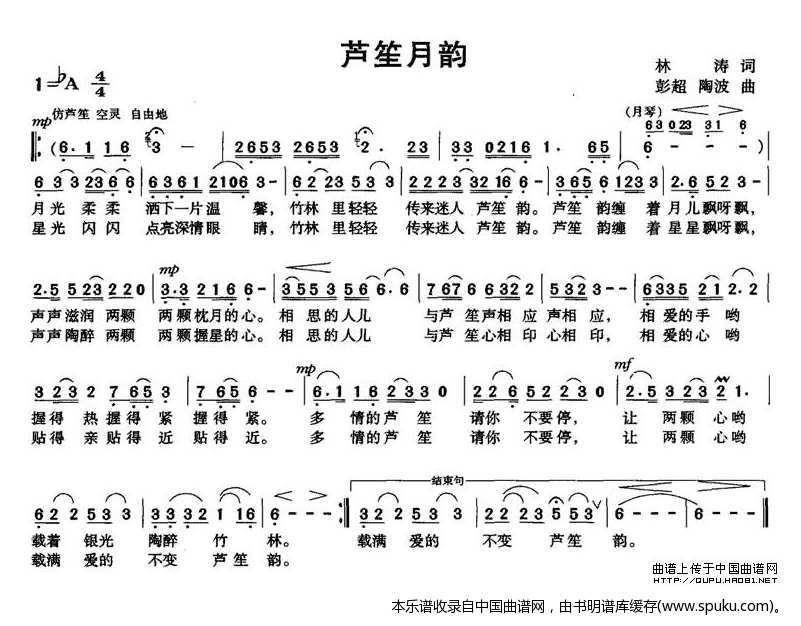 芦笙月韵