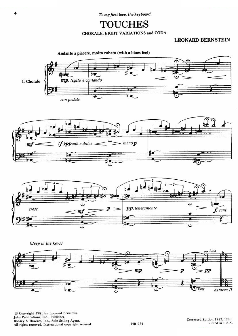 Bernstien - Touches Touches -