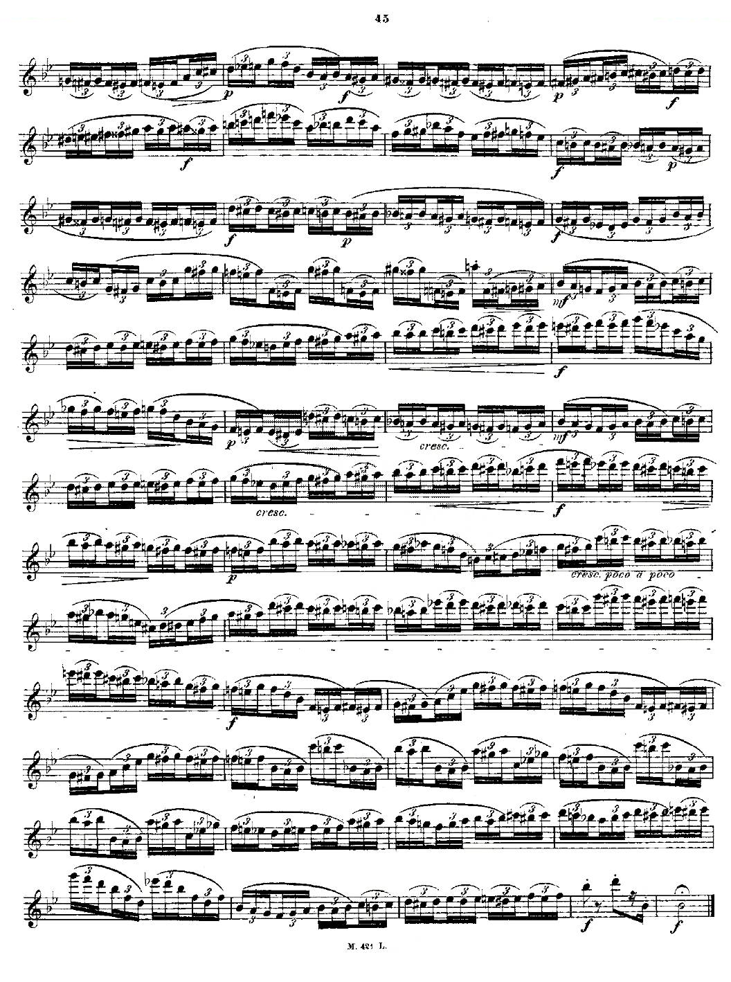 24首长笛练习曲 Op.15 之21—24 铜管乐谱