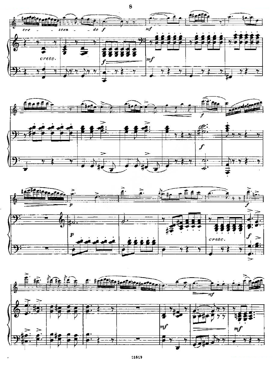 Opern-Transcriptionen.Op.45-7（长笛+钢琴伴奏） 铜管乐谱