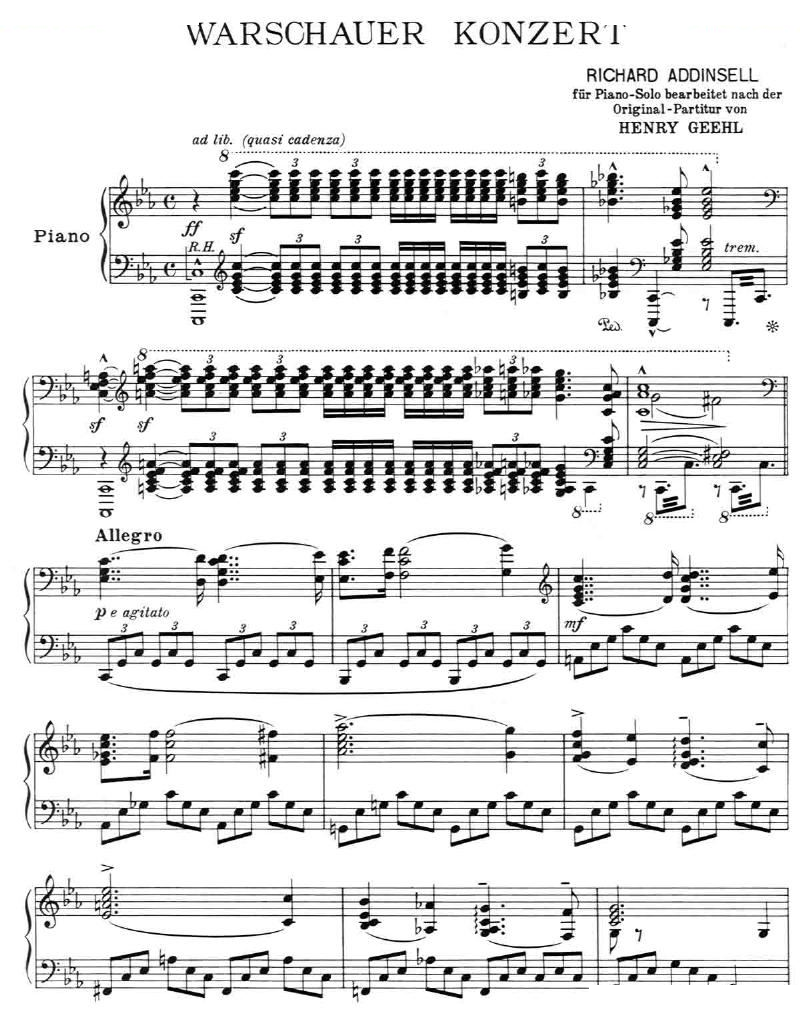 Addinsell - Warsaw Concerto Warsaw Concerto -