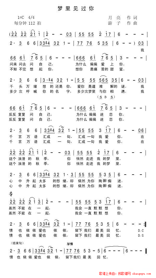 梦里见过你