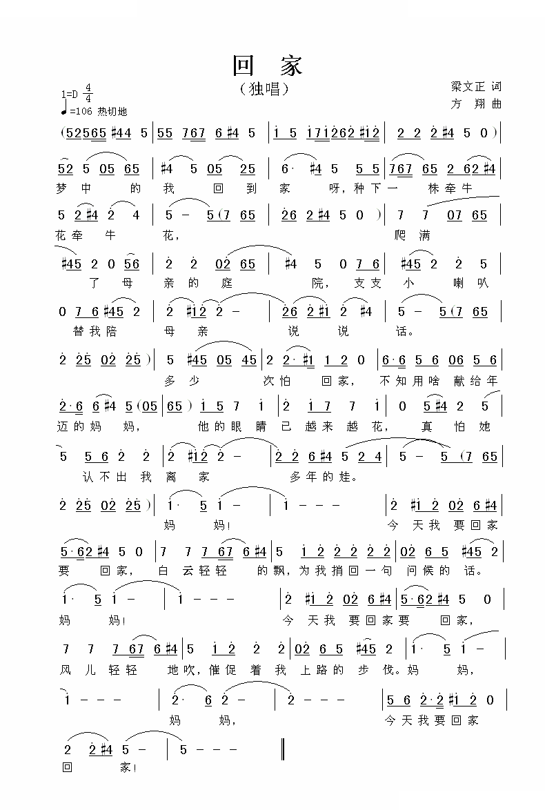 回家（板胡） 