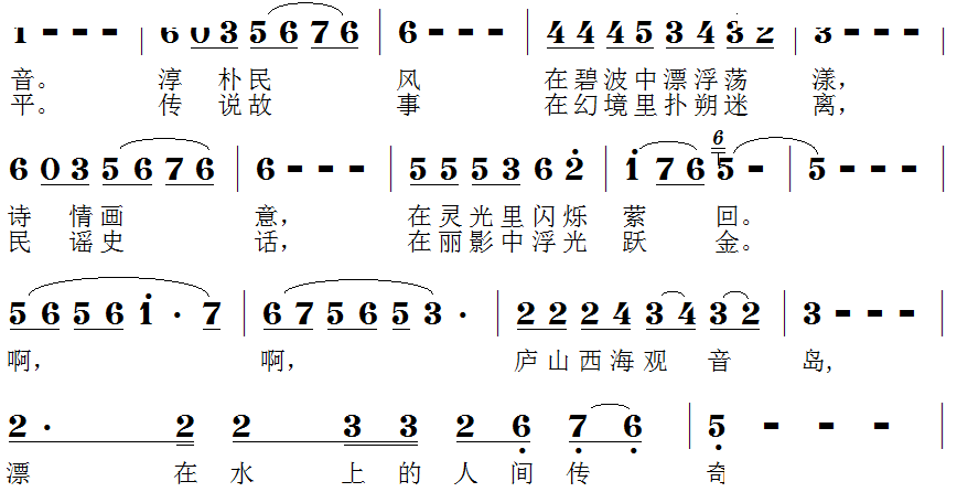 啊.庐山西海观音岛