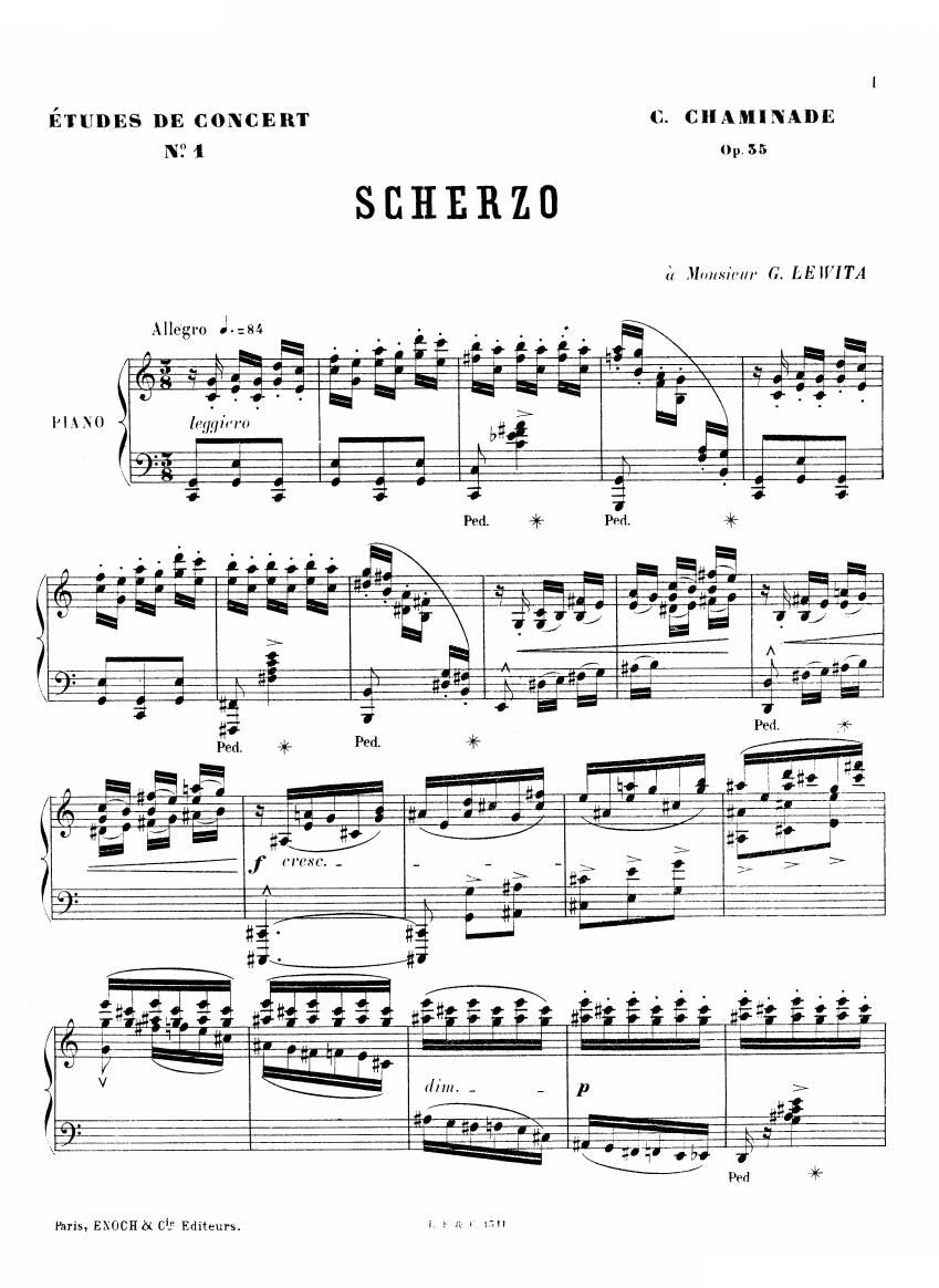 Chaminade - 6 Etudes Op35 6 Etudes Op35 -