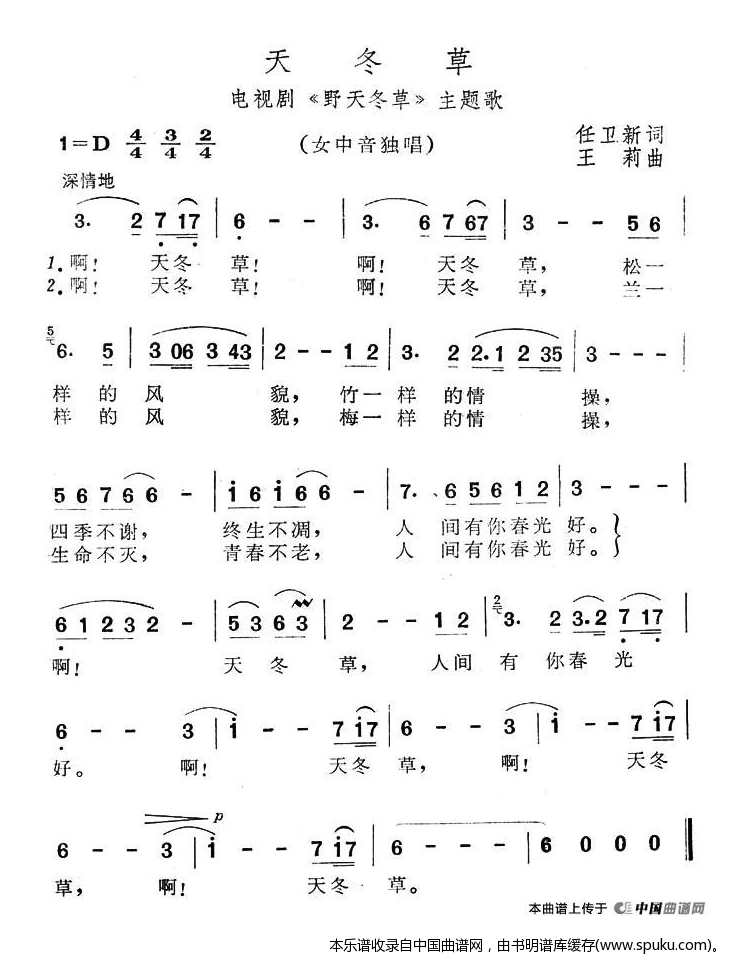 天冬草（电视连续剧野田冬草主题歌）