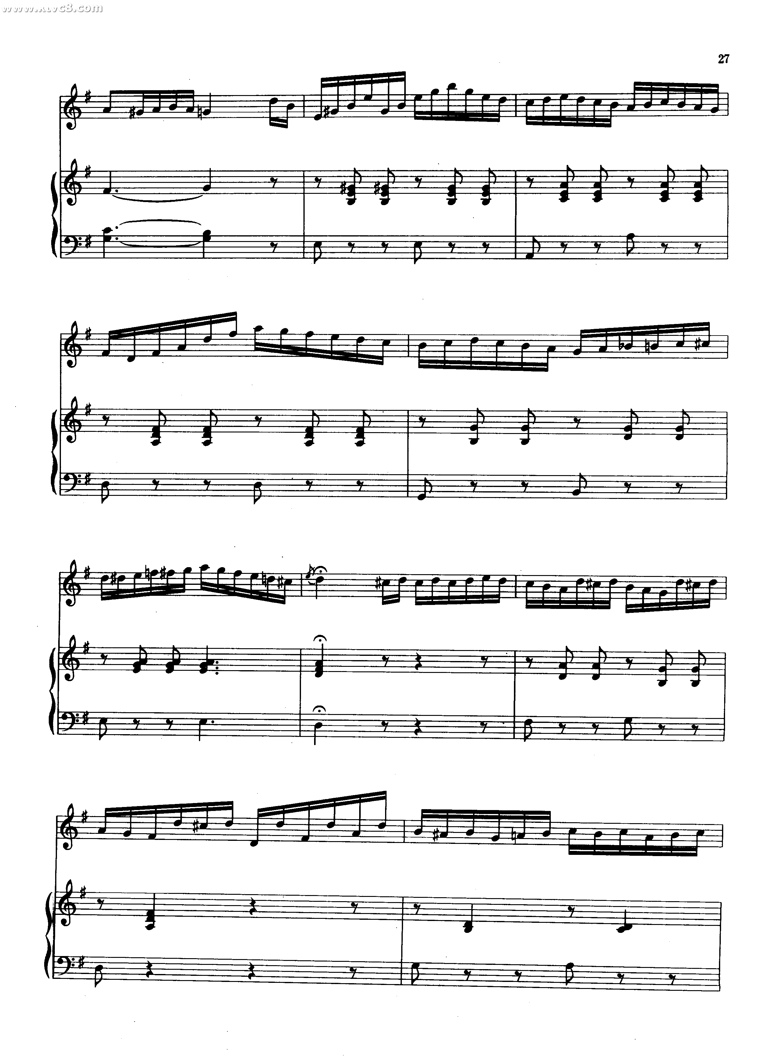 变奏曲（半音阶口琴） 口琴谱