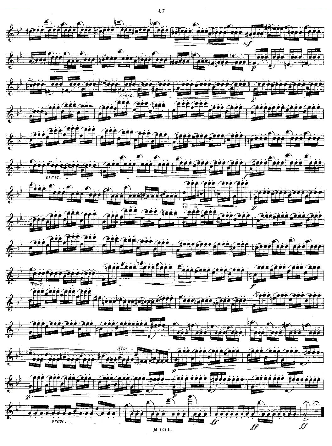 24首长笛练习曲 Op.15 之21—24 铜管乐谱