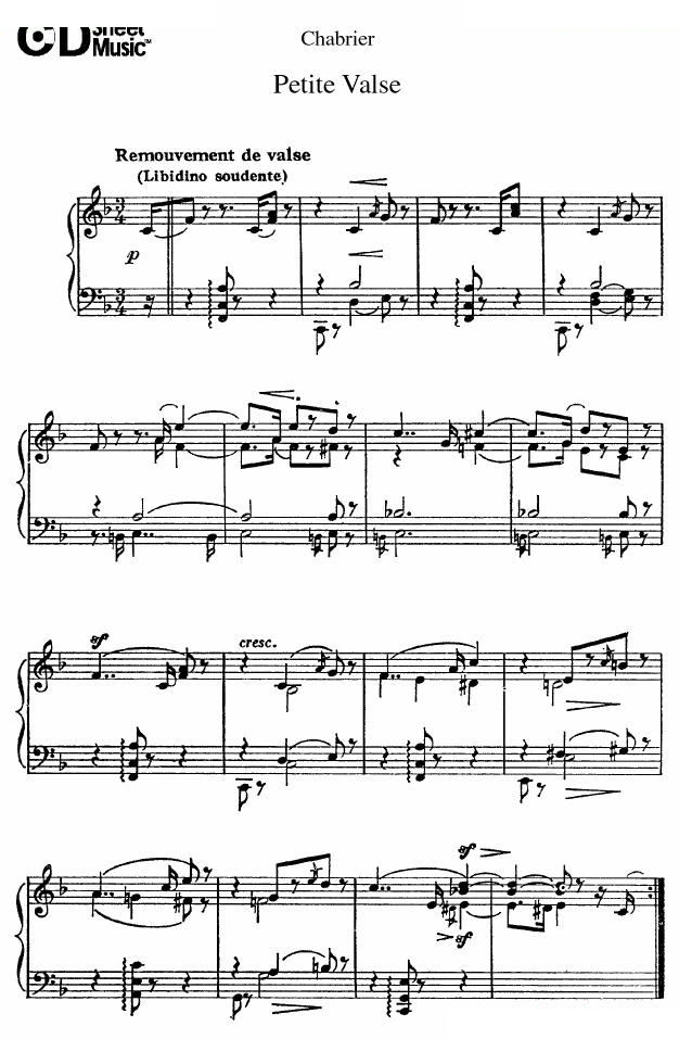 Chabrier - Petite Valse Petite Valse -