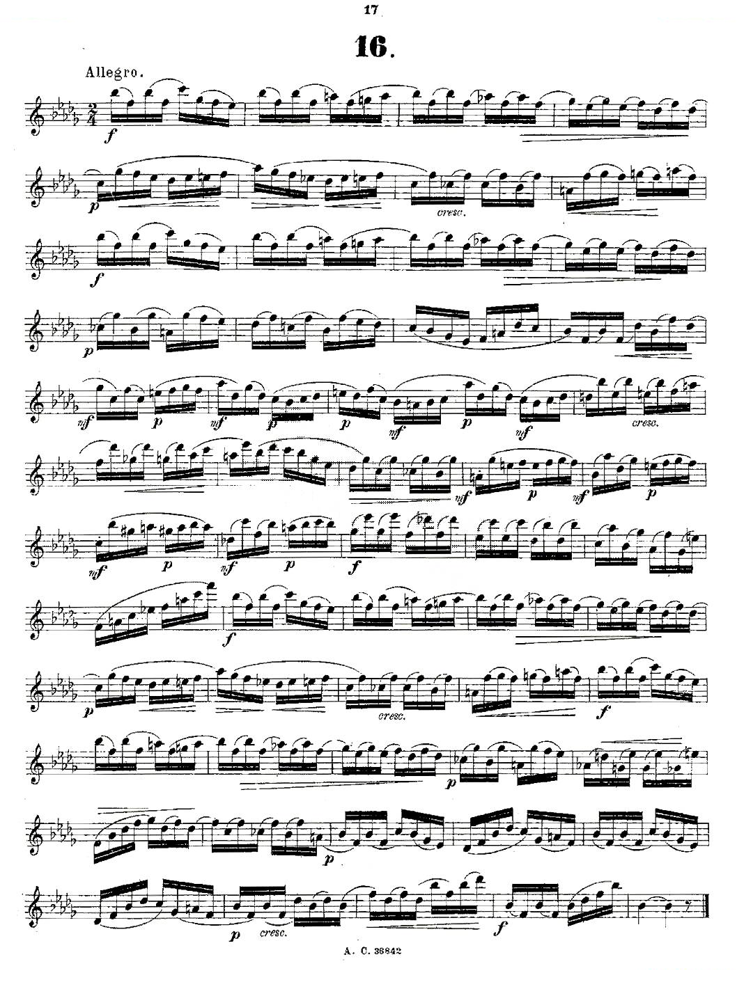 24首长笛练习曲 Op.21 之13—24 铜管乐谱