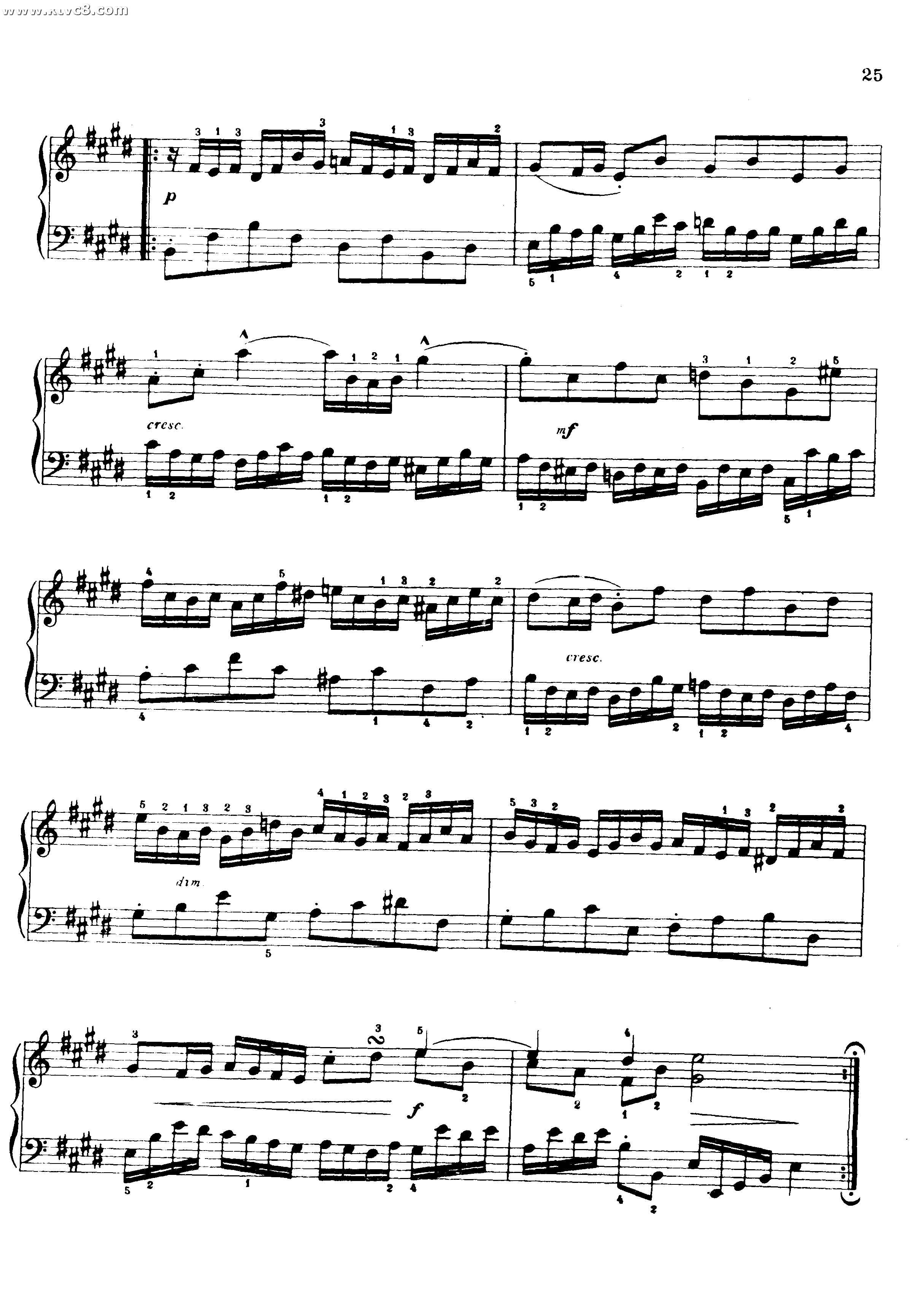 为初学专用的六首小前奏曲 铜管乐谱