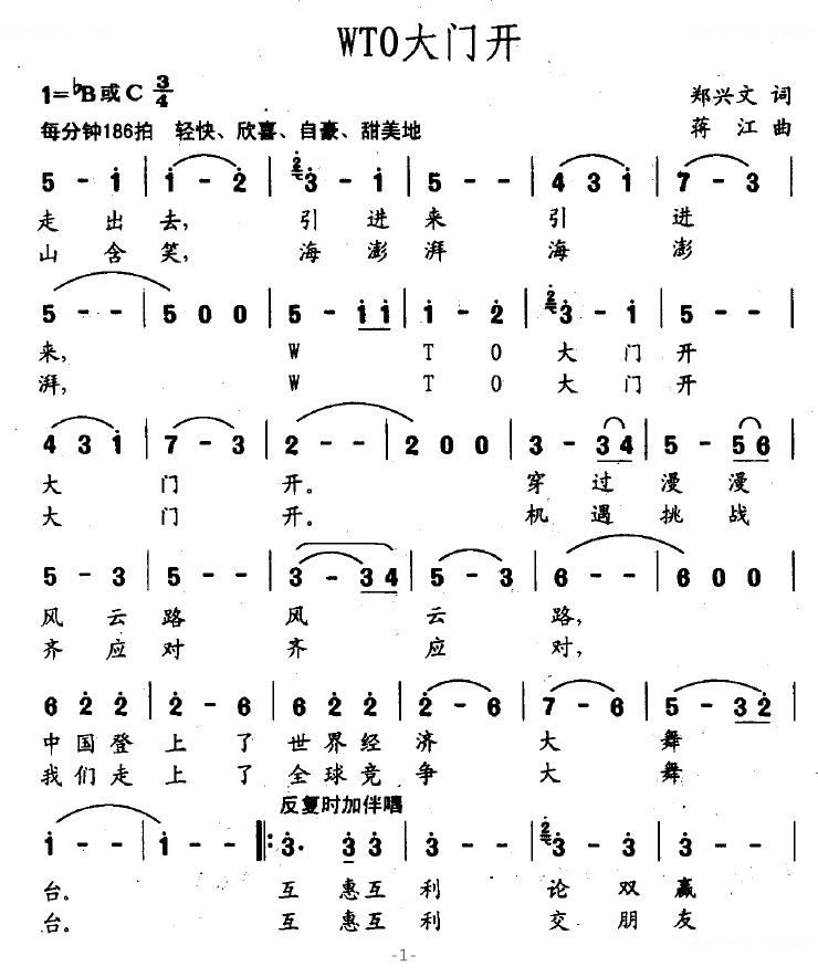 WTO大门开