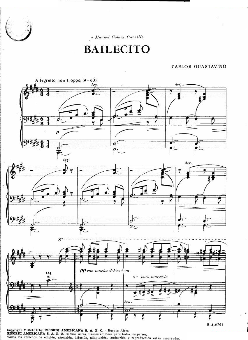 Guastavino - Bailecito Bailecito -