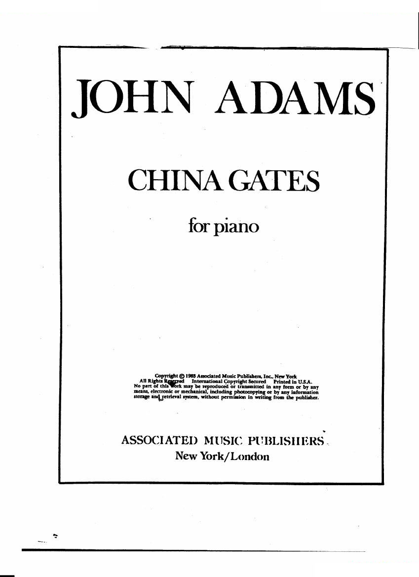 Adams - China Gates China Gates -