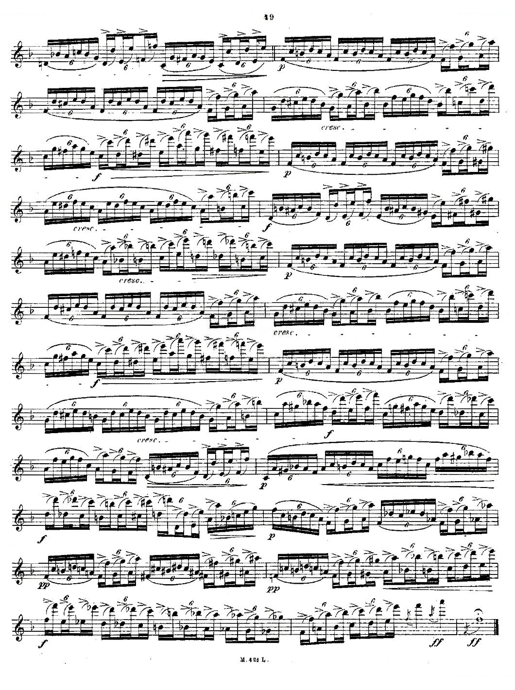 24首长笛练习曲 Op.15 之21—24 铜管乐谱