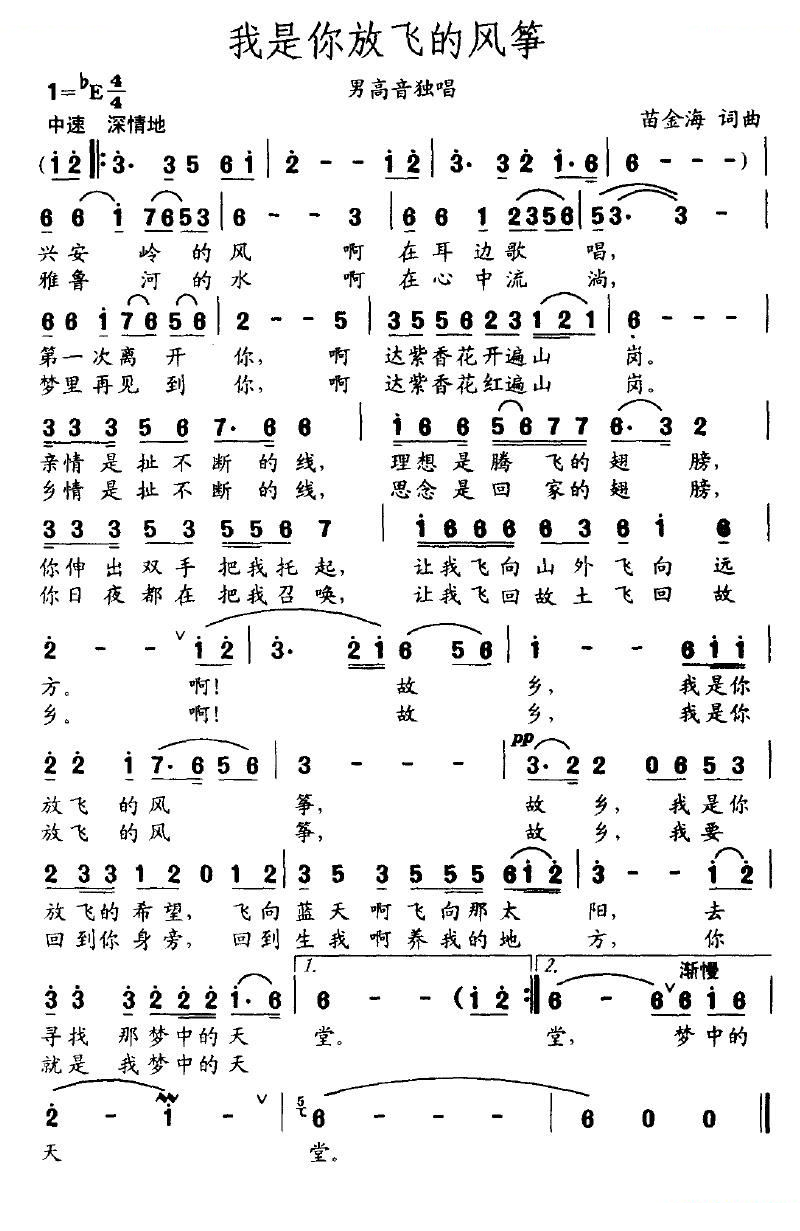 我是你放飞的风筝