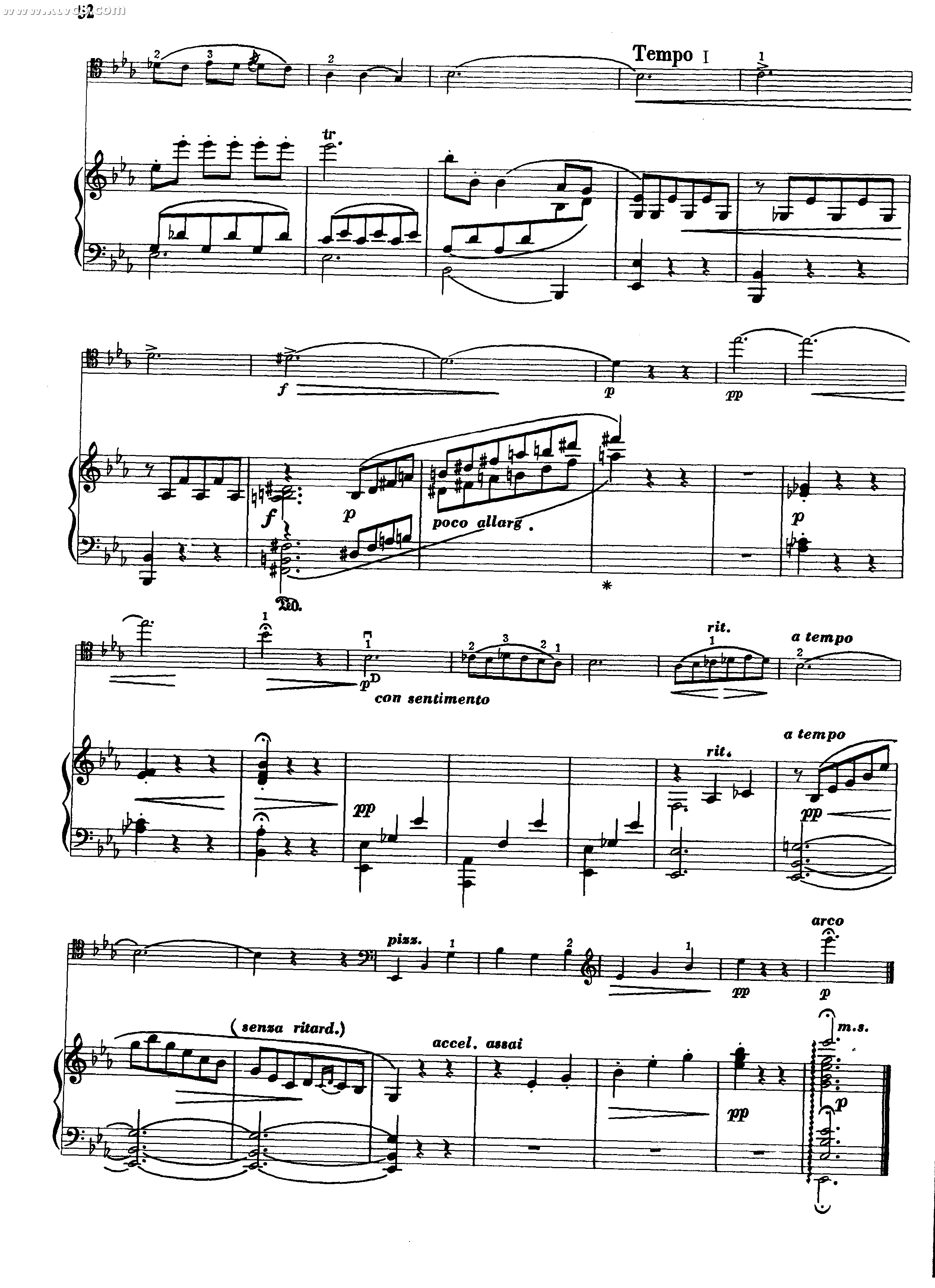 间奏曲 戈叶斯卡斯歌剧选曲 提琴谱