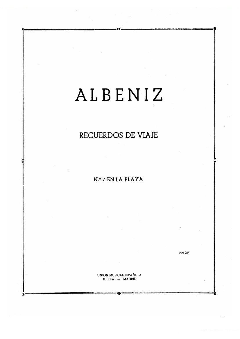 Albeniz - op 71, no 6 op 71, no 6 -