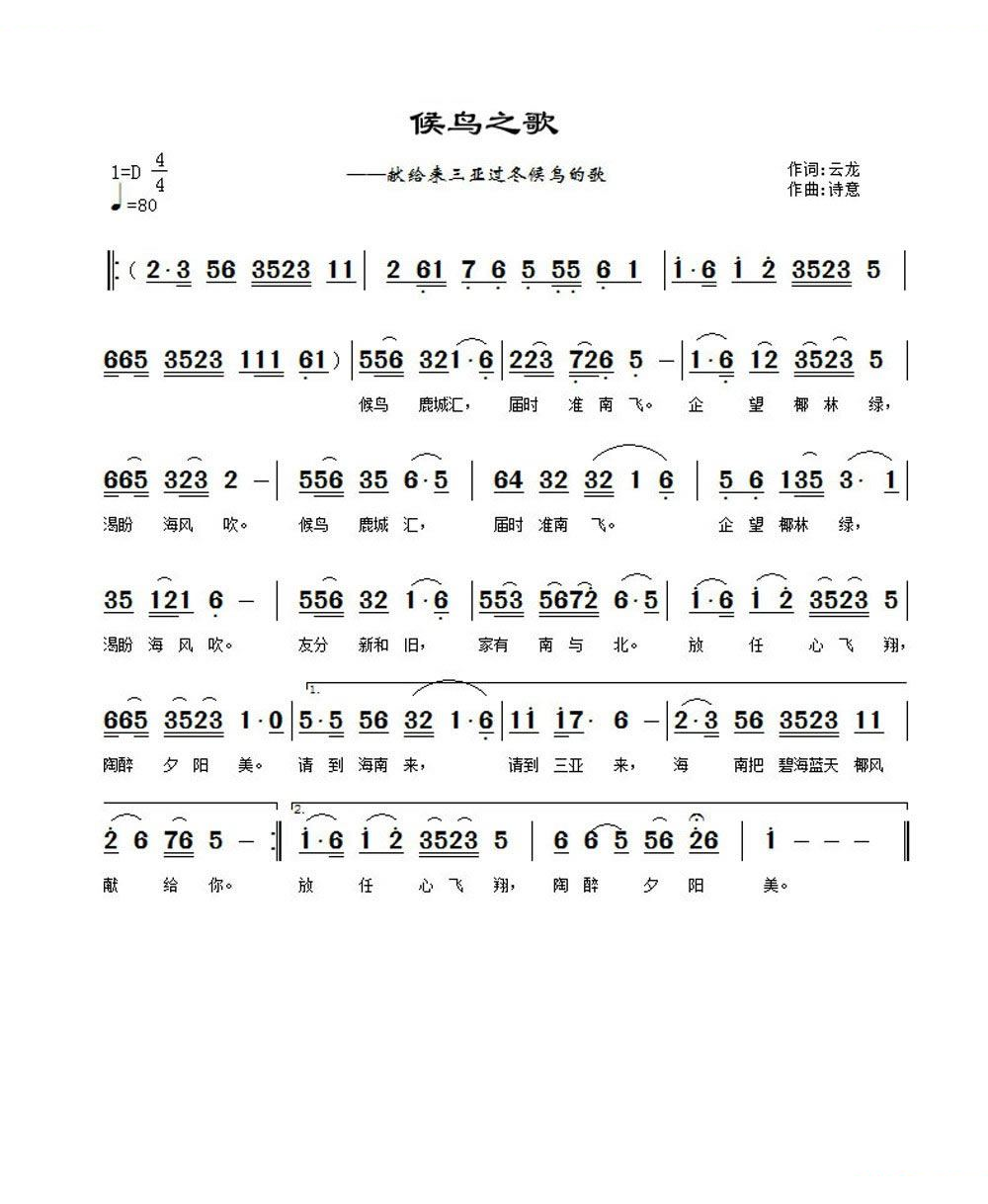 候鸟之歌 