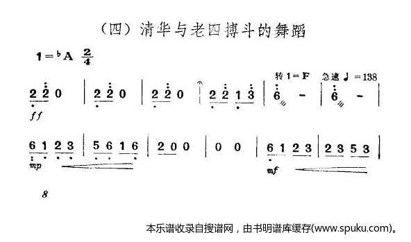 清华与老四搏斗的舞蹈（舞剧红色娘子军音乐选段）