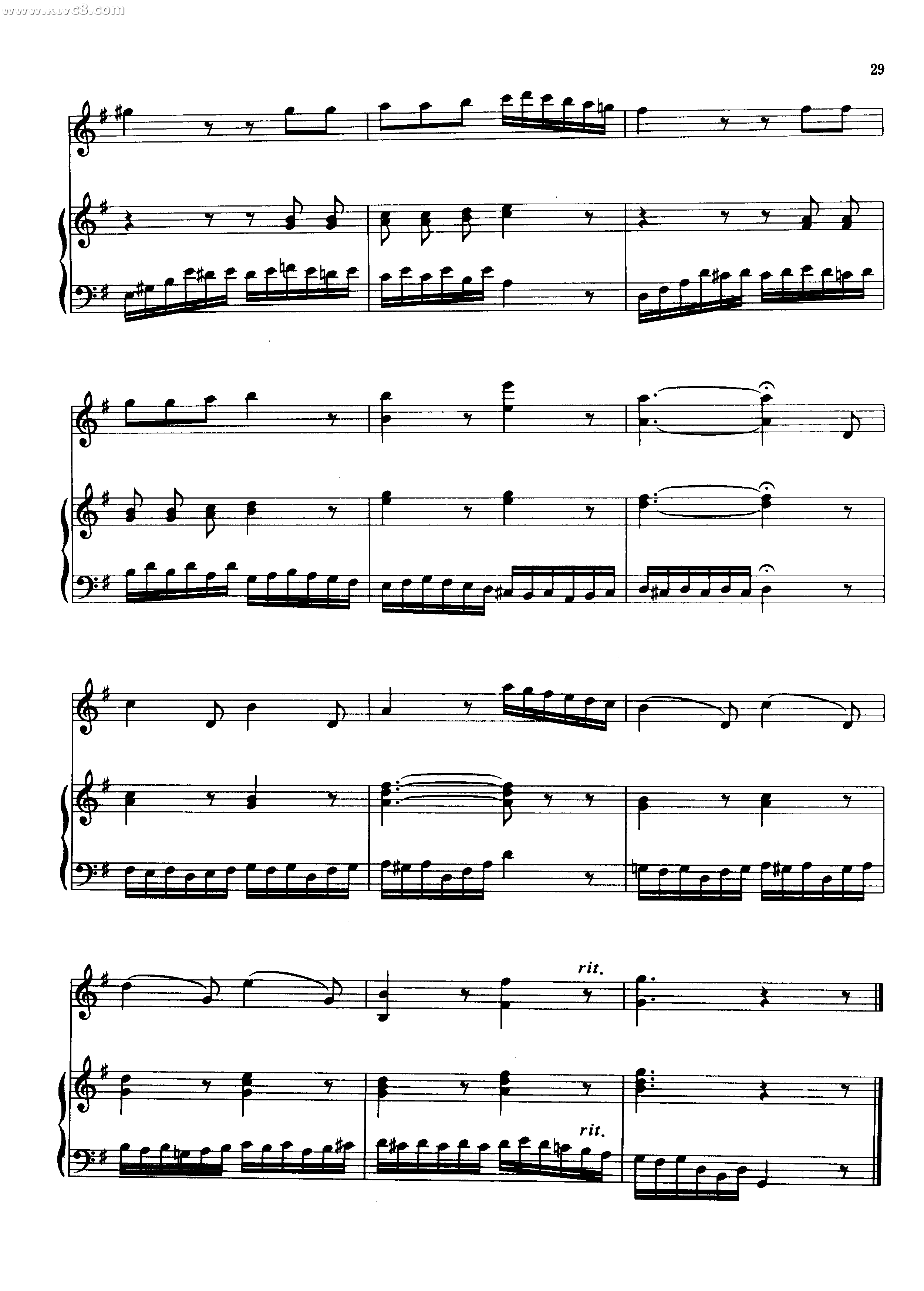 变奏曲（半音阶口琴） 口琴谱