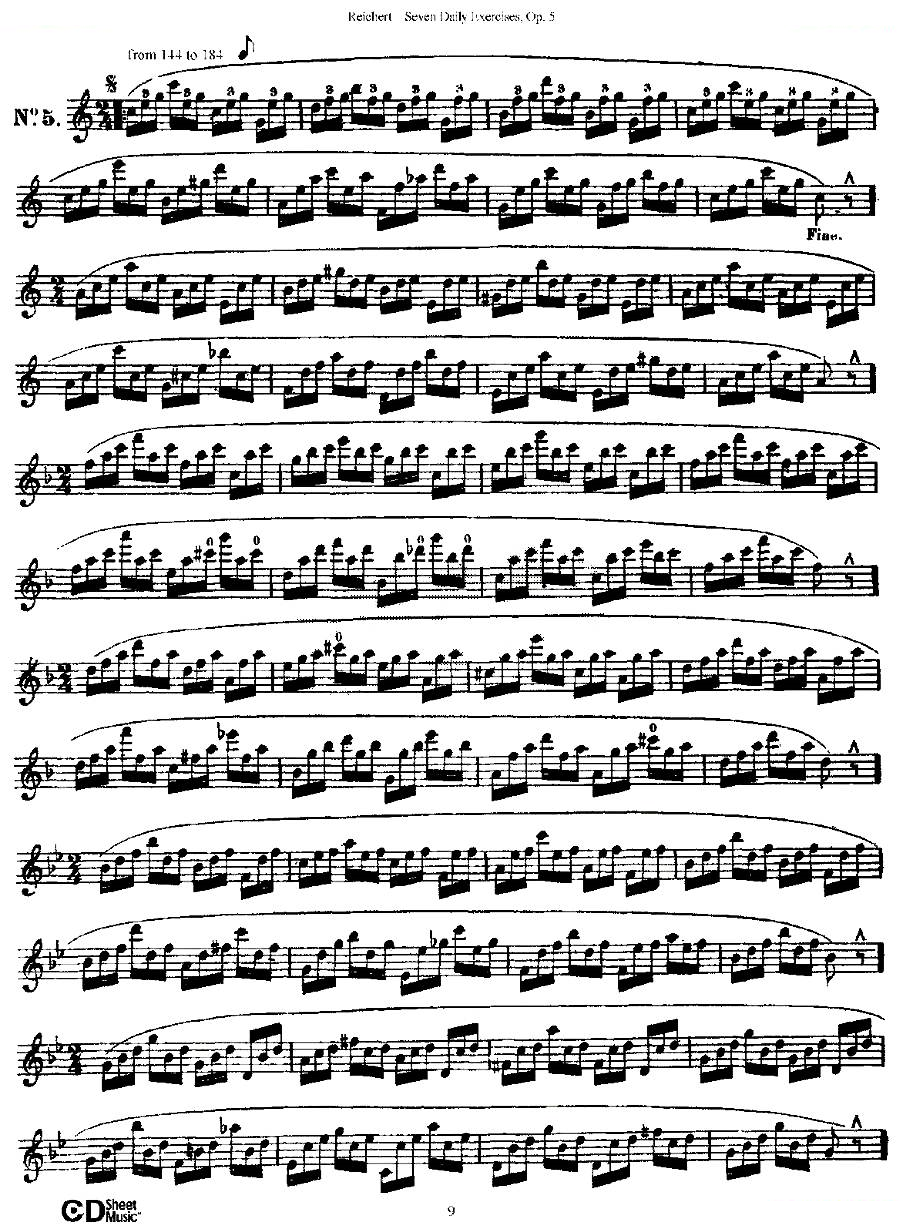 Seven Daily Exercises, Op.5（每日练习七首，作品5号） 铜管乐谱