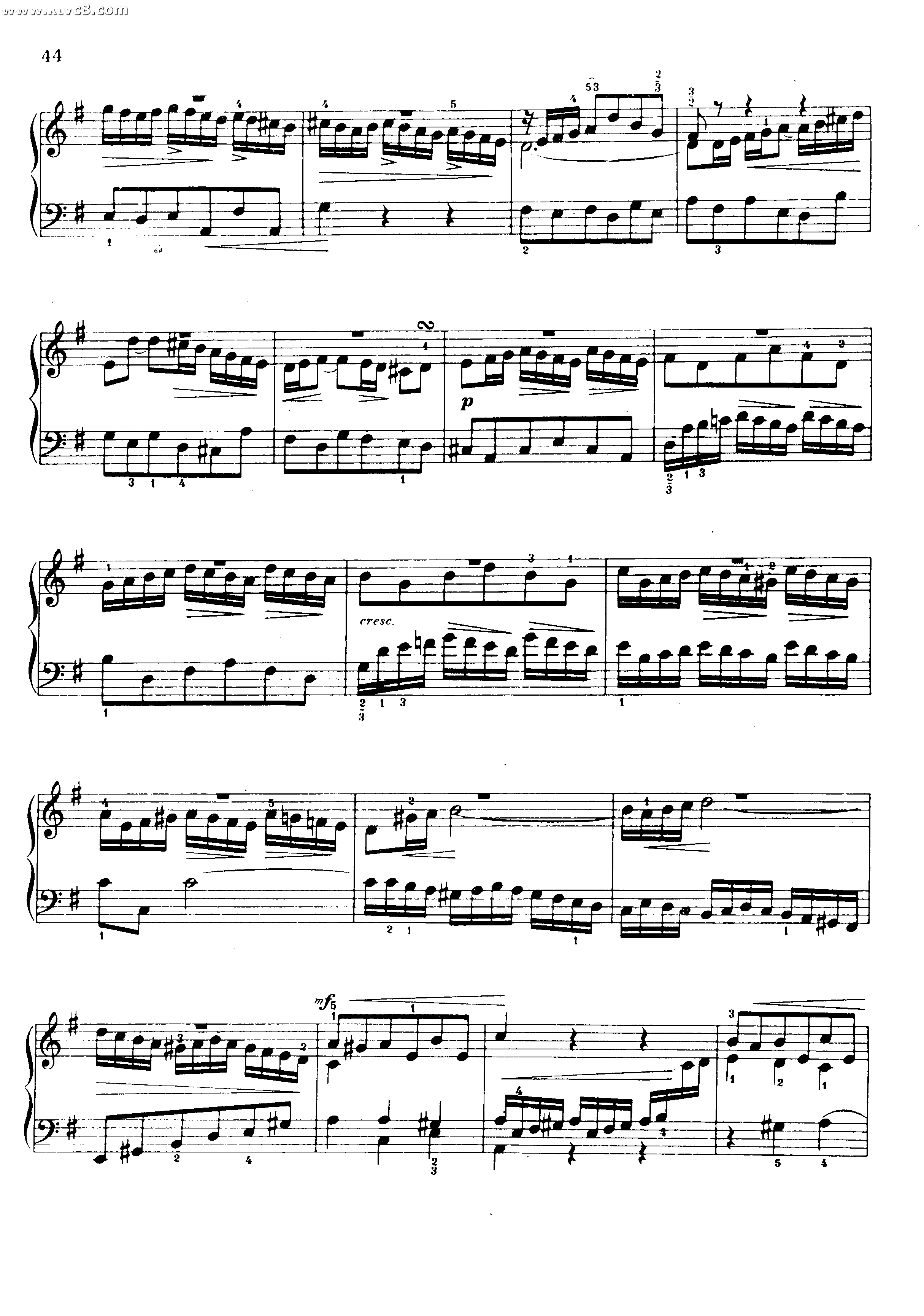 前奏曲与小赋格 铜管乐谱