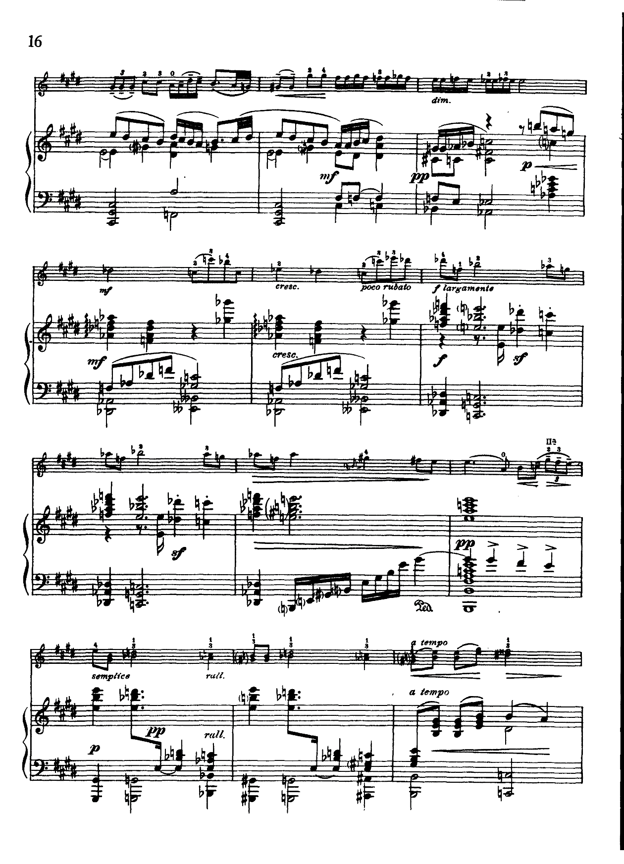 浪漫曲 提琴谱